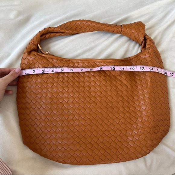 Melie Bianco Woven Tan Bag - Picture 6 of 9